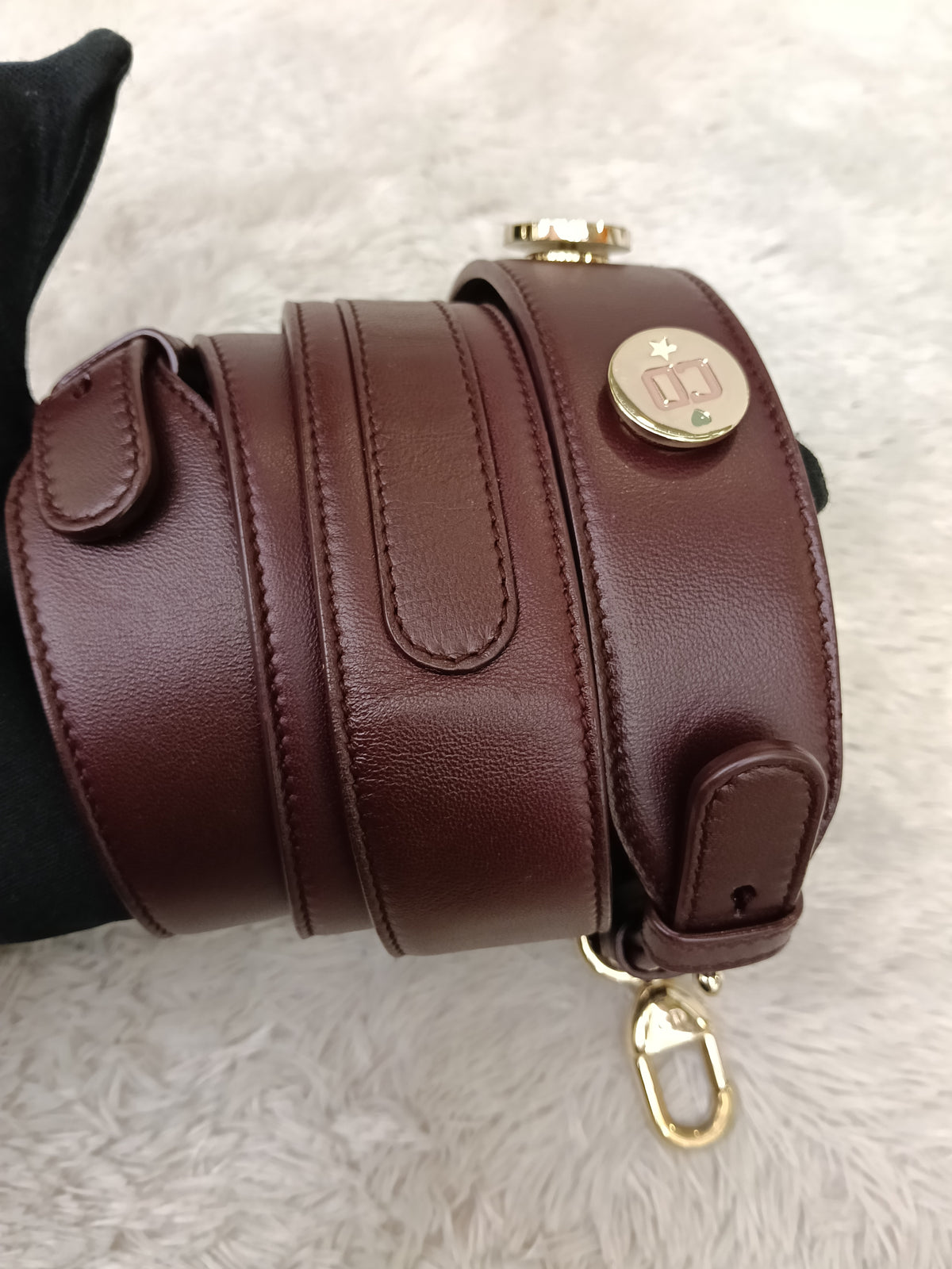Lady Dior Small Lamb Bordeaux GHW 2018