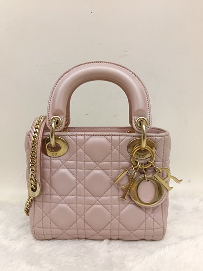 Lady Dior Mini Lamb Lotus GHW 2017