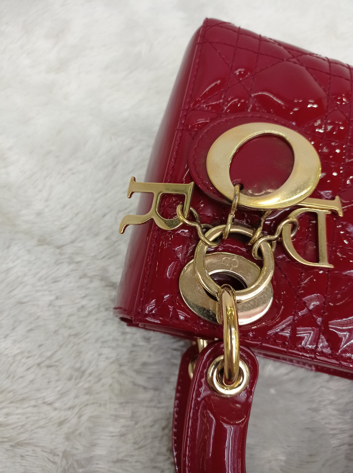 Lady Dior Mini Patent Red GHW 2019