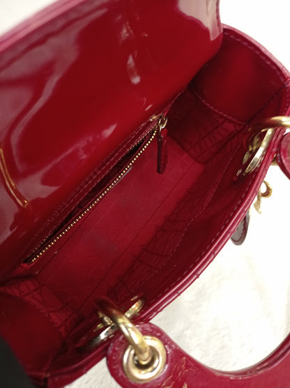 Lady Dior Mini Patent Red GHW 2019