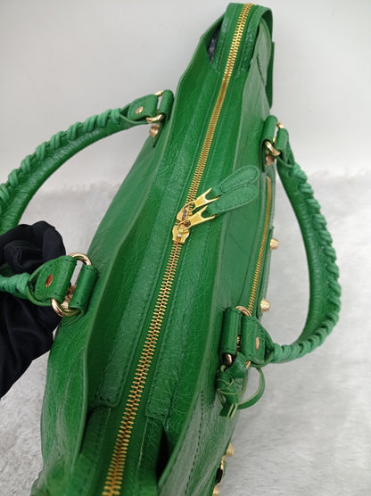 Balenciaga Reguler City Classic Giant Green GHW 2015