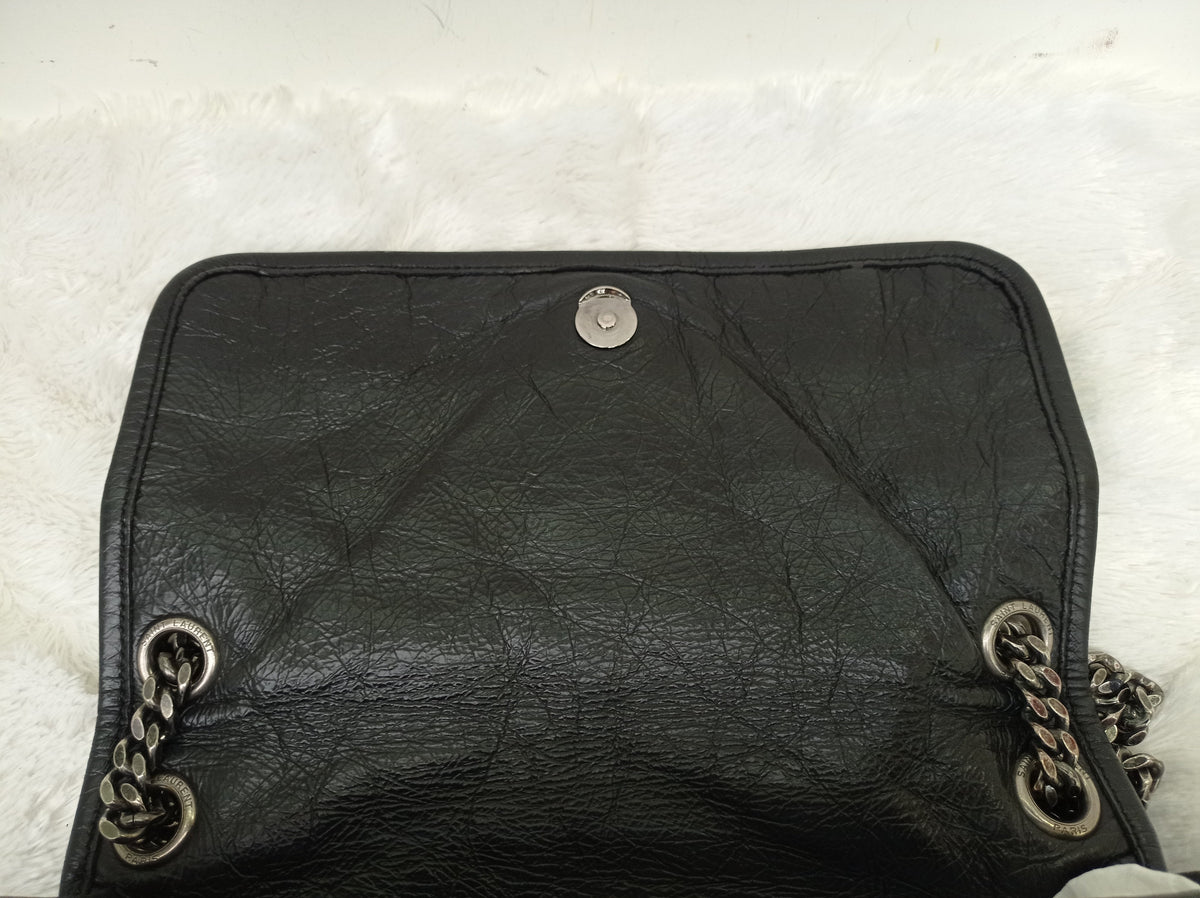 YsL Niki Medium Calfskin Black RHW 2018