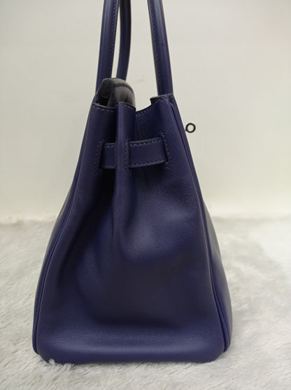 B30 Tressage Swift Epsom Bleu Encre Bleu Du Nord PHW #D