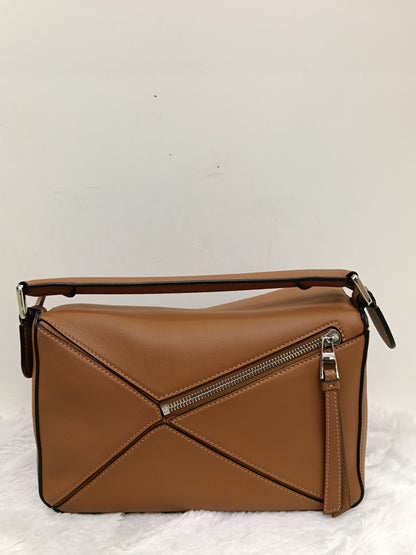 Loewe Puzzle Small Calfskin Tan SHW 2022