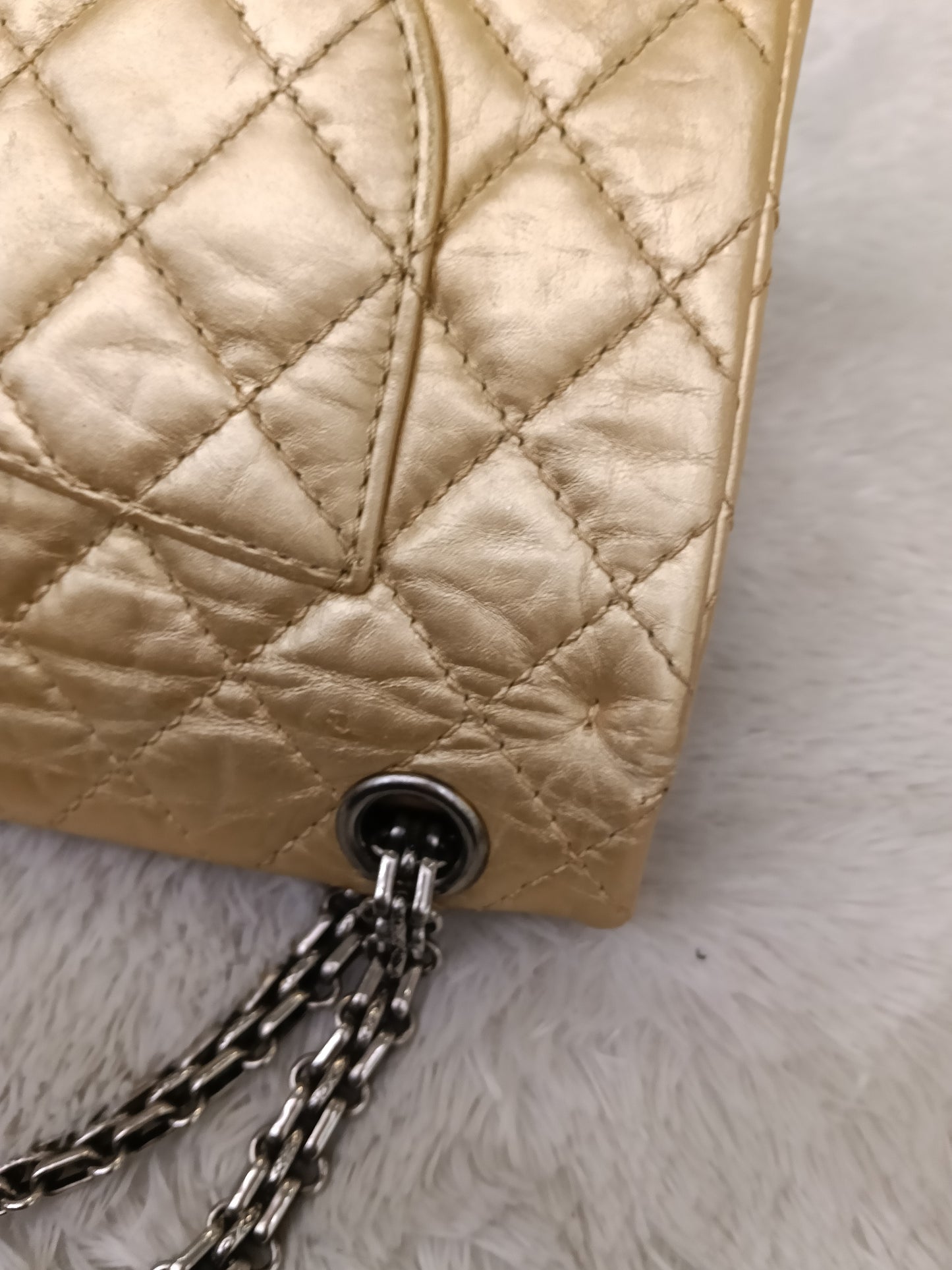 Chanel Reissue 225 Calfskin Gold RHW DF #12