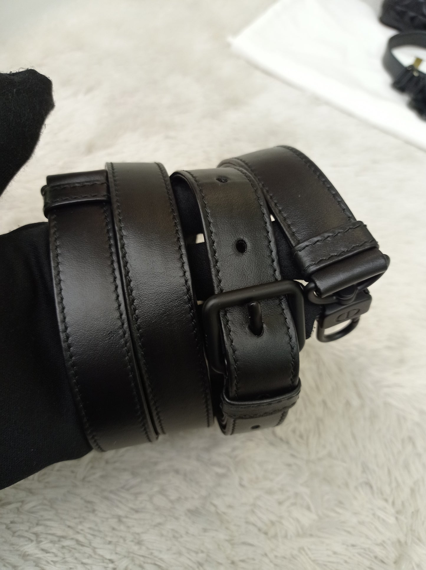 Dior Lady D'Joy Medium Cannage Diamond All Black 2022
