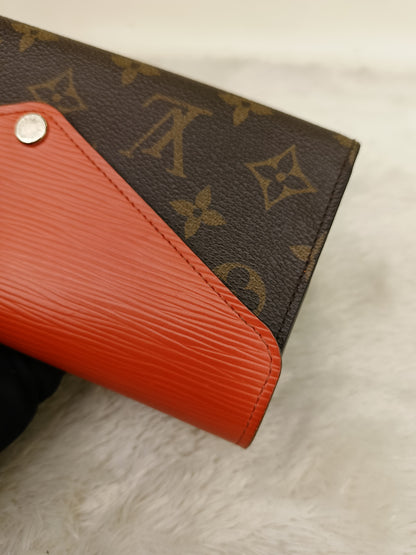 LV Portefeuille Marie Lou Long Wallet Monogram Epi Piment 2014