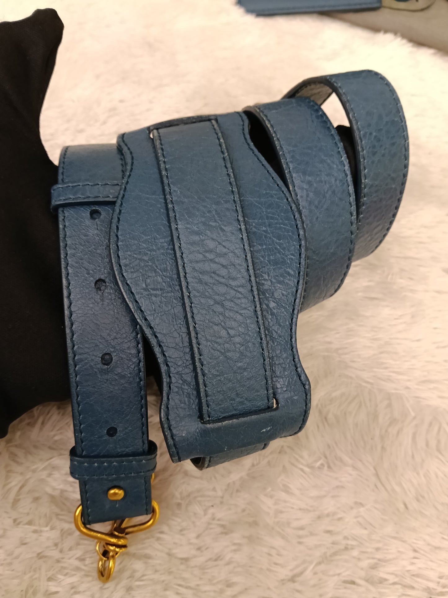 Balenciaga Mini City Edge Blue GHW 2017