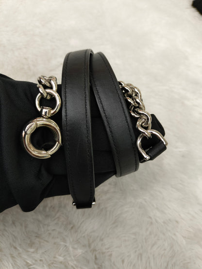 Chanel Flap Caviar White Black SHW #25