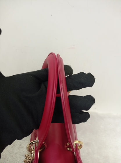 Lady Dior Medium Lamb Burgundy GHW 2020