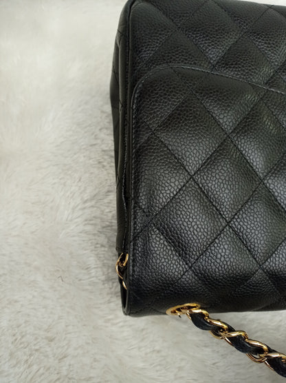 Chanel Jumbo Caviar Black GHW DF #17