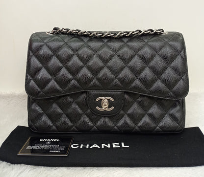 Chanel Jumbo Caviar Black SHW DF #26