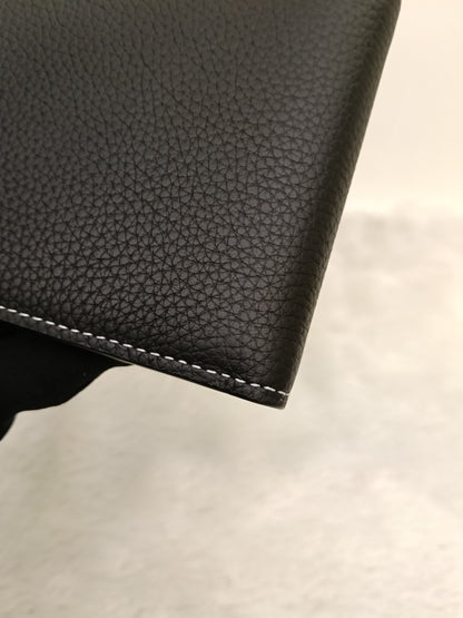 *Neverbeen Used* Dior Bifold Wallet Saddle Grained Calfskin Marquetry Black 2023