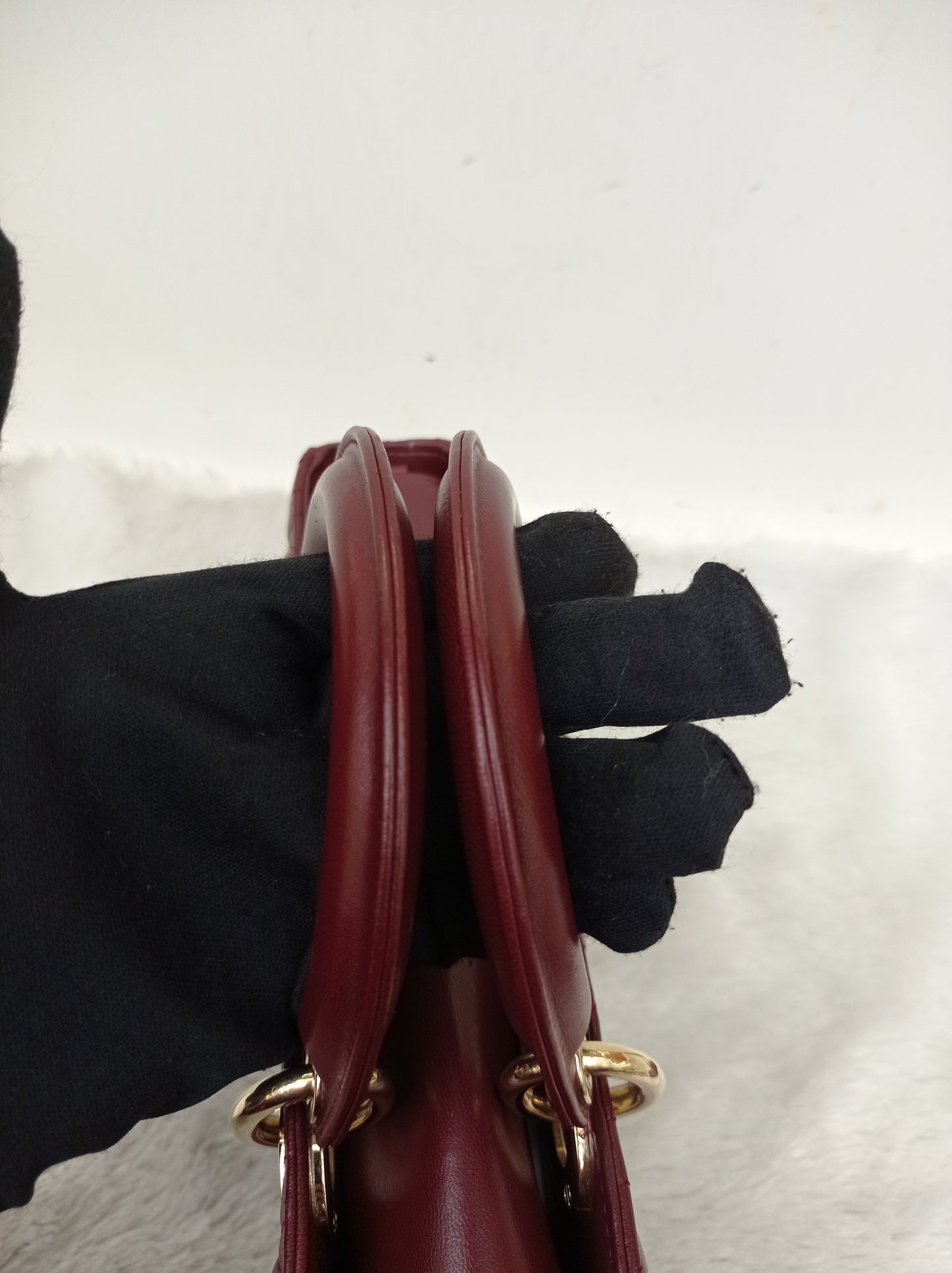 Dior Lady D'Joy Medium Lamb Burgundy GHW 2016