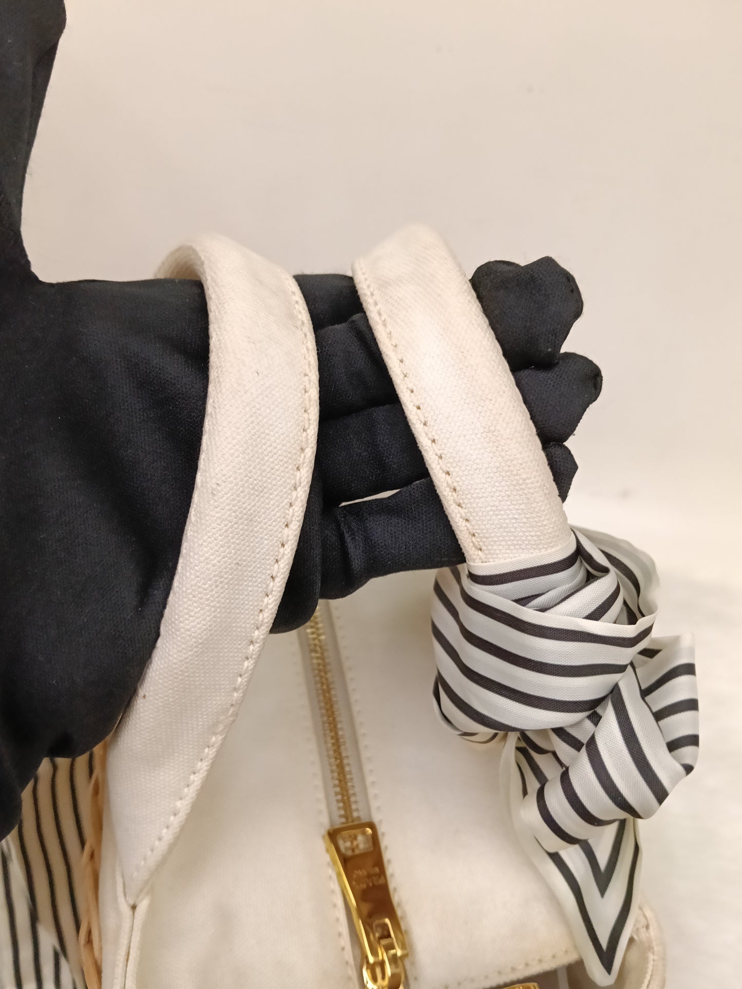 Prada Midollino Canapa Naturale Bianco GHW