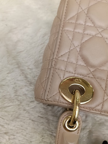 Lady Dior Mini Lamb Blush GHW 2017