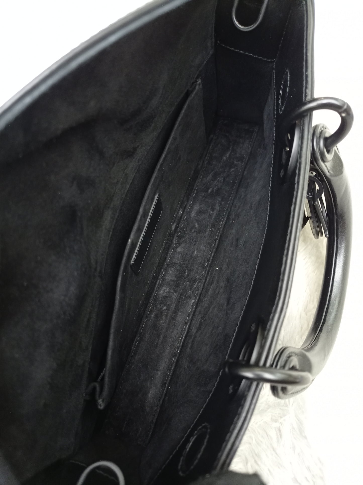 Dior Lady D'Joy Medium Cannage Diamond All Black 2022