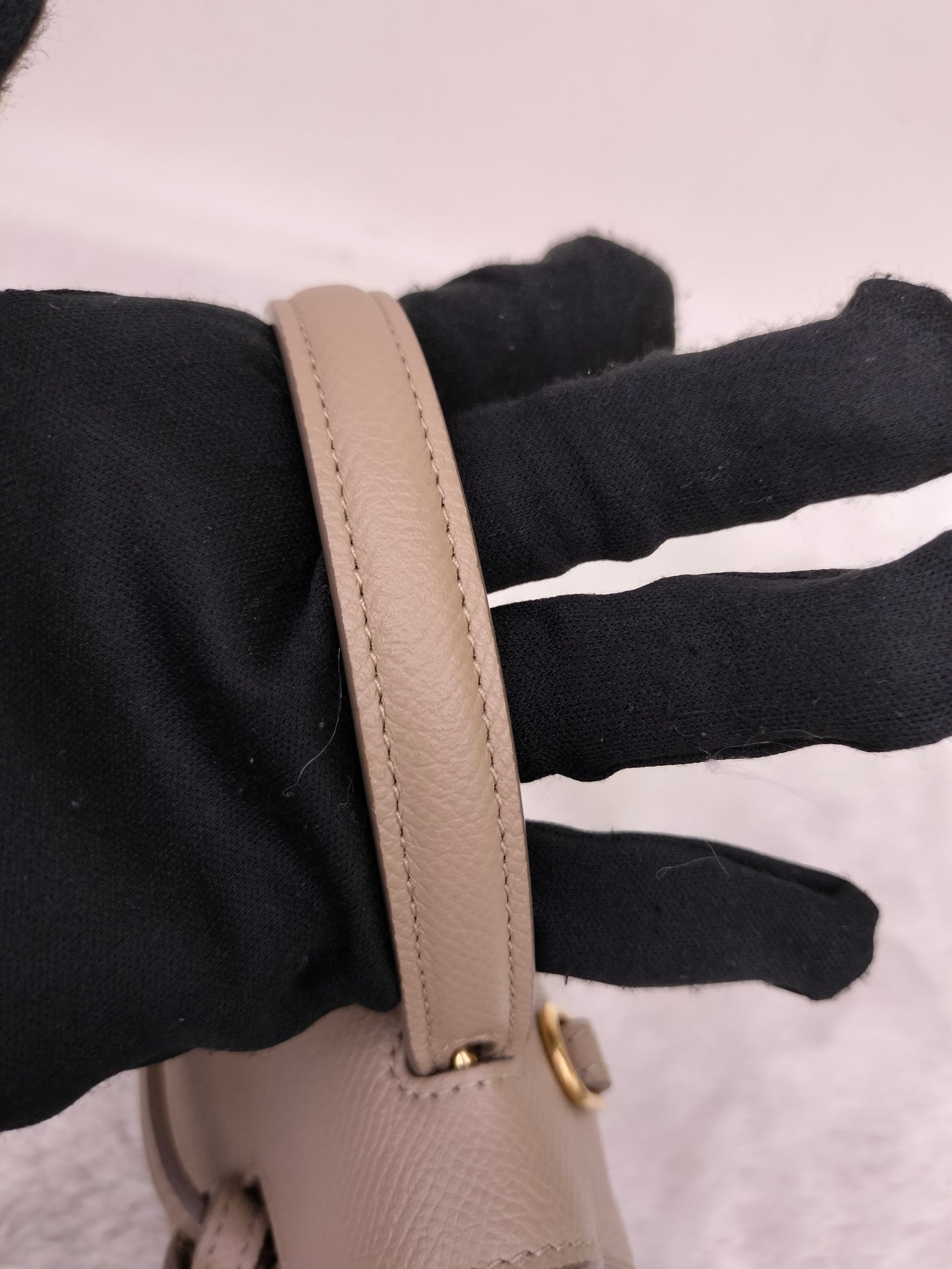 Celine Pico Belt Grained Taupe GHW 2021