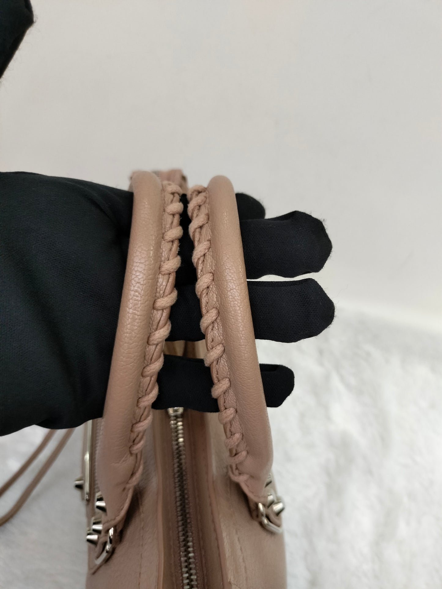 Balenciaga Small City Edge Rose De Sables SHW