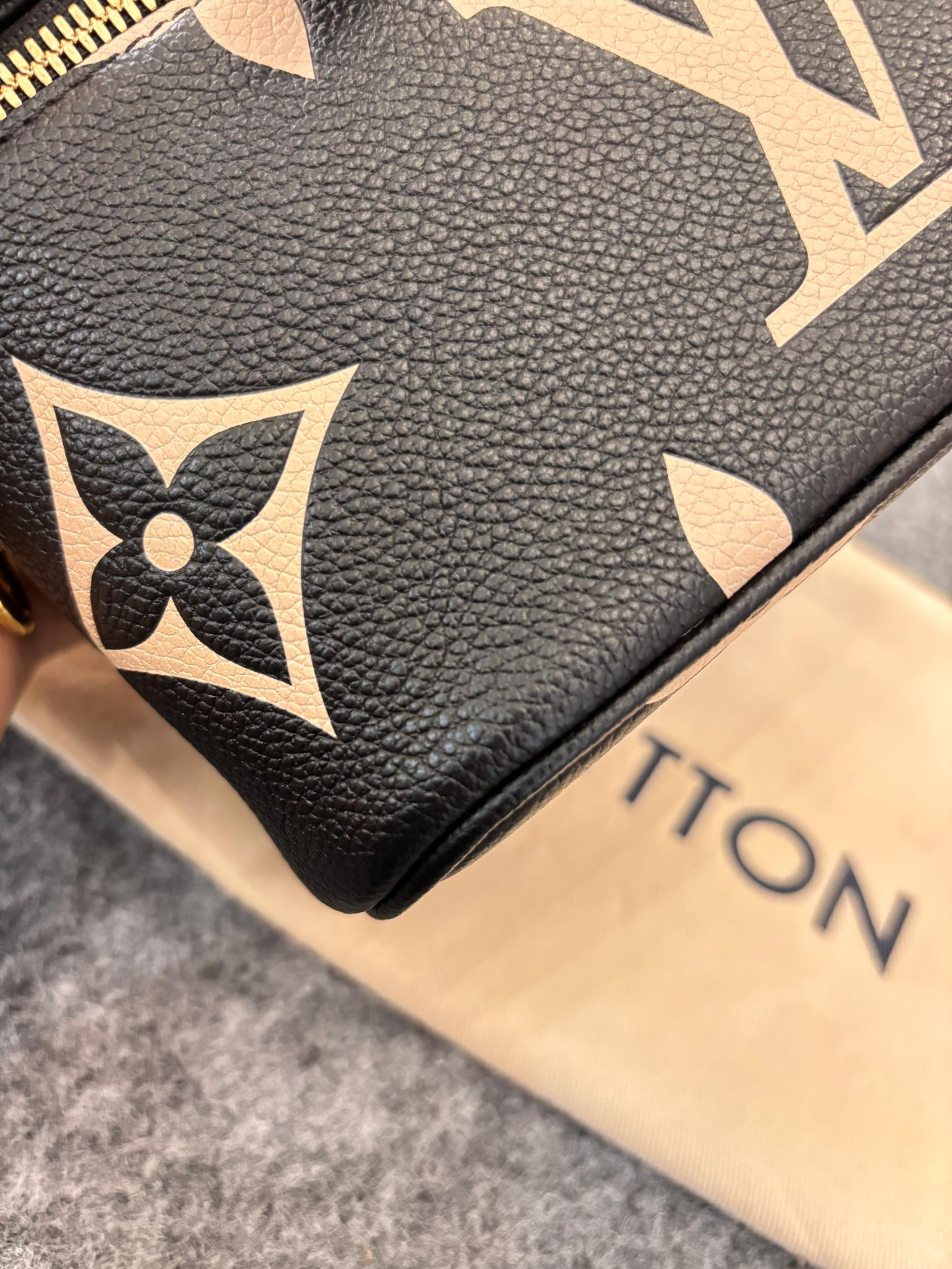 LV Vanity NV Monogram Empreinte Noir Beige (CHIP)