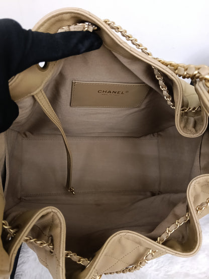 Chanel C25 Medium Caviar Dark Beige GHW (CHIP)