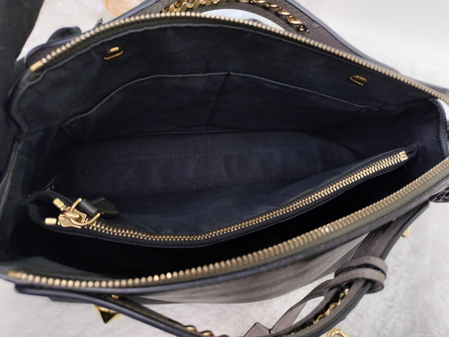 Fendi BTW Medium Black Chain GHW