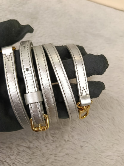 LV Petite Malle Epi Metallic Silver Gold 2017