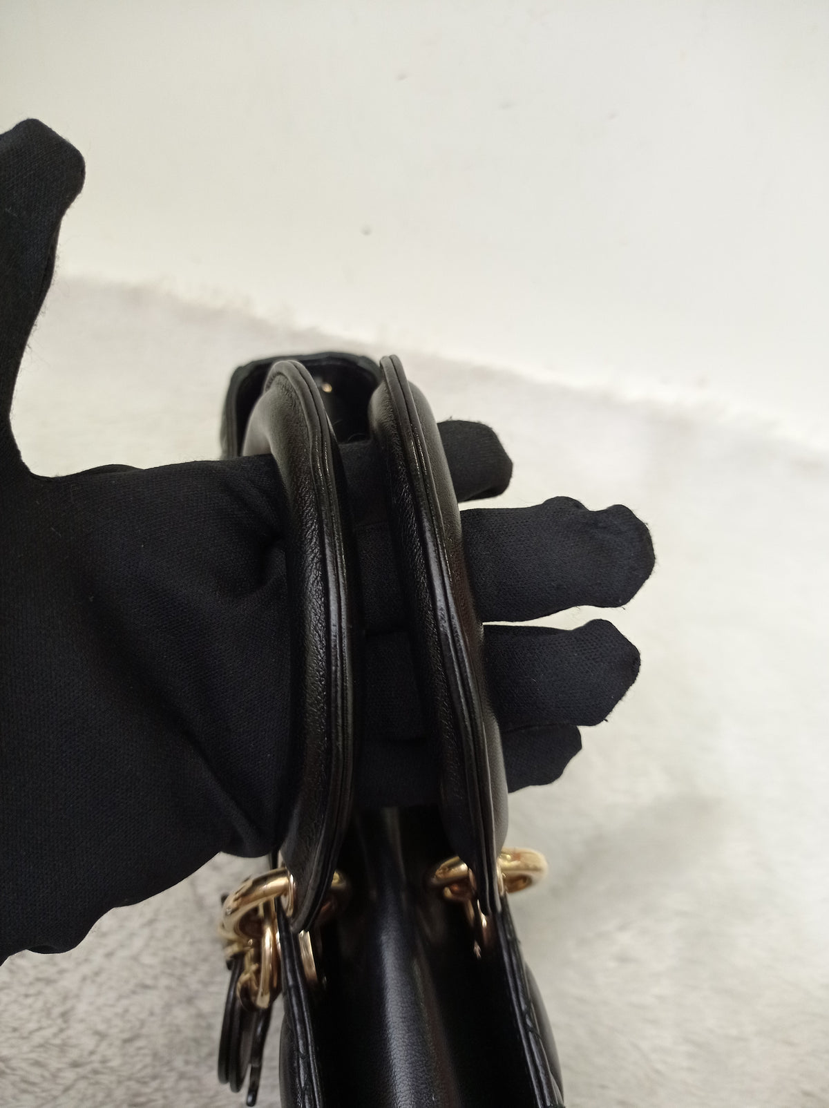 Dior Lady D'Joy Medium Lamb Black GHW 2016
