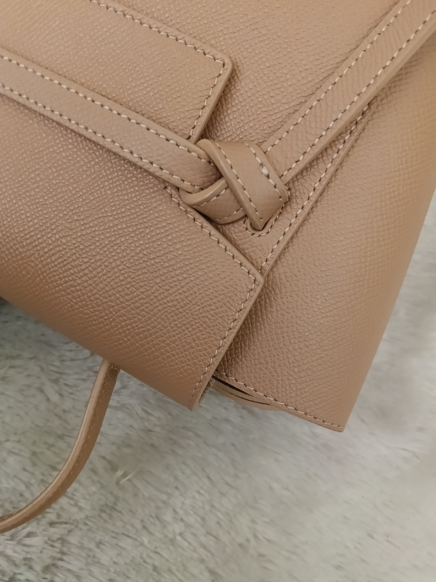 Celine Nano Belt Grained Desert Rose GHW 2020