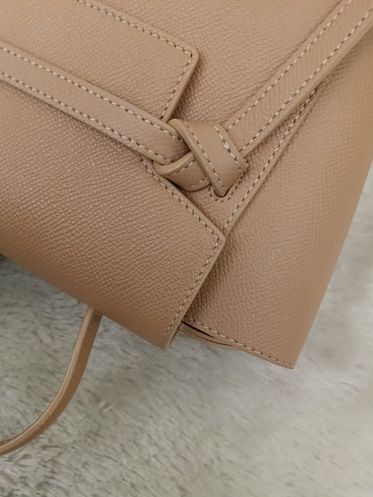 Celine Nano Belt Grained Desert Rose GHW 2020