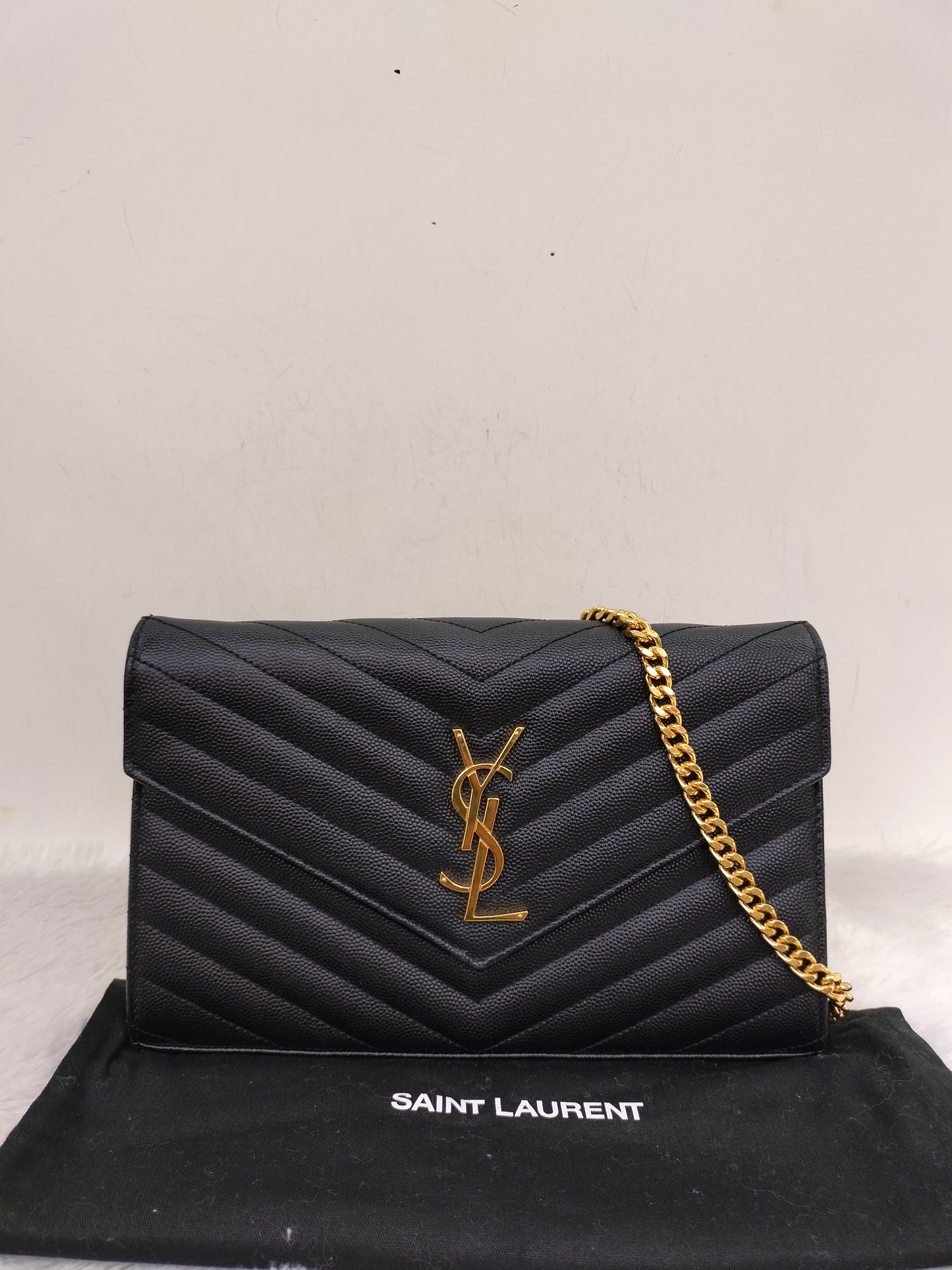 YsL WOC 22 Chevron Grained Black GHW 2021