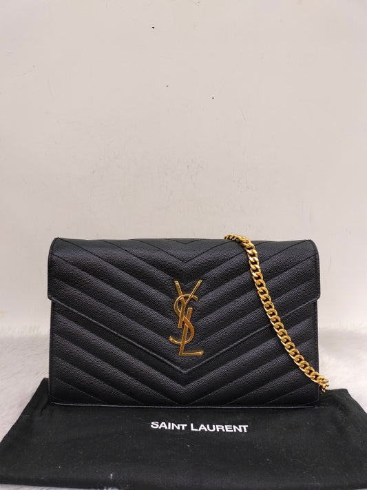 YsL WOC 22 Chevron Grained Black GHW 2021