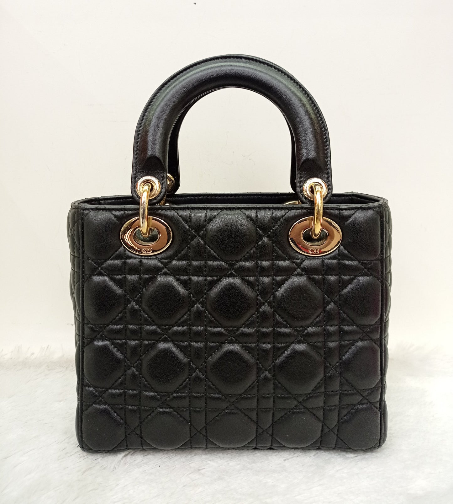 Lady Dior Small Lamb Black GHW 2018