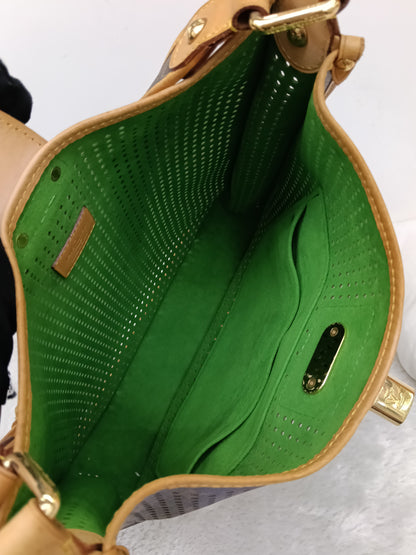 LV Musette Perforated Verde Monogram Green