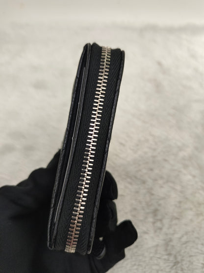 *NEW* Chanel Zippy Card Holder Caviar Black SHW (CHIP)