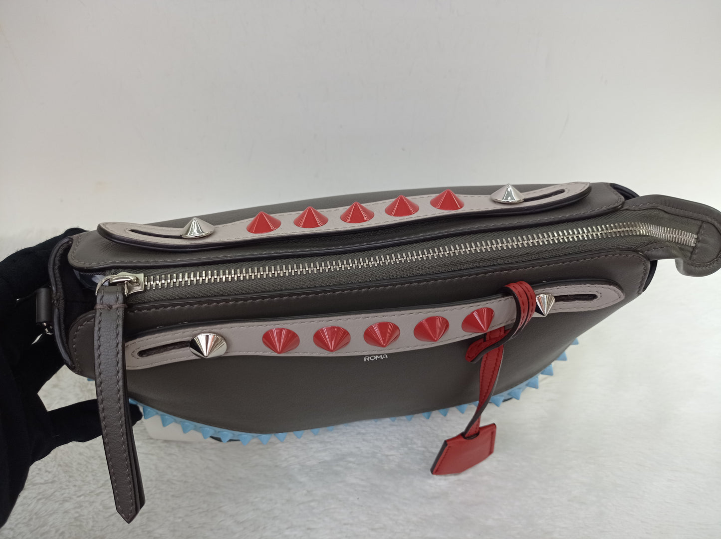 Fendi BTW Medium Sleepy Monster Multicolour Studded SHW