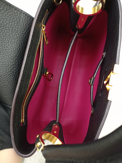 LV Capucines PM Taurillon Noir 2019