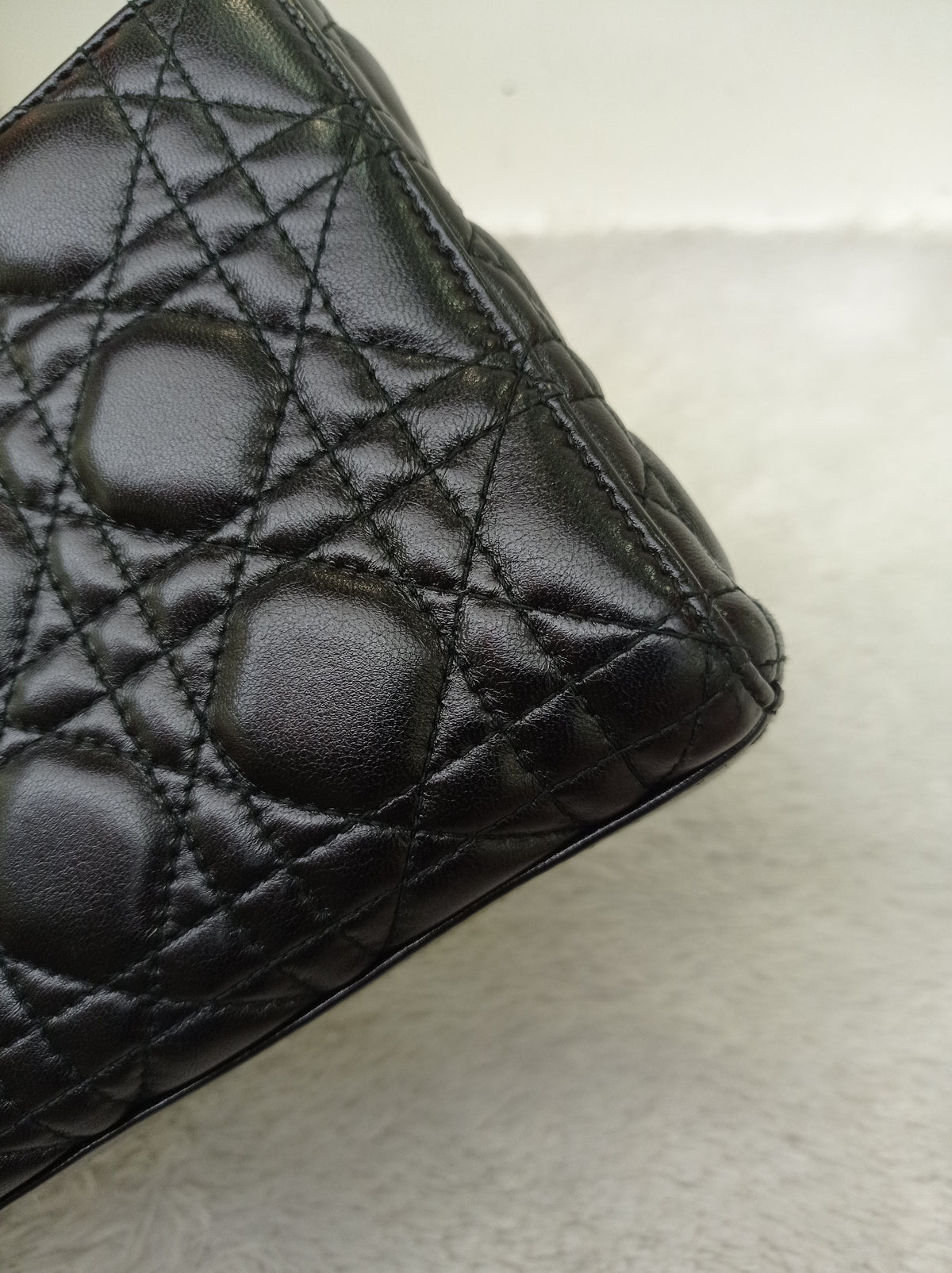 Dior Lady D'Joy Medium Lamb Black GHW 2016