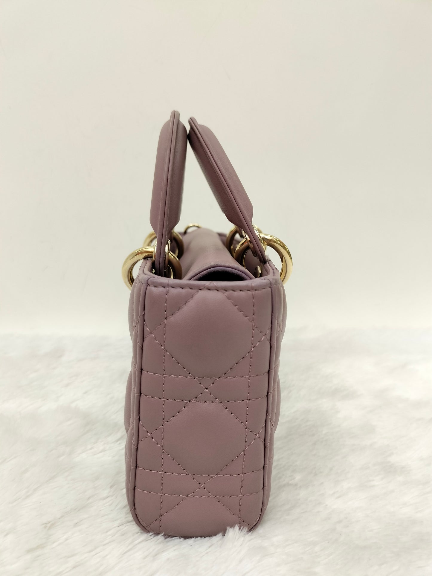 Dior D'joy Small Lamb Peony Pink GHW 2022