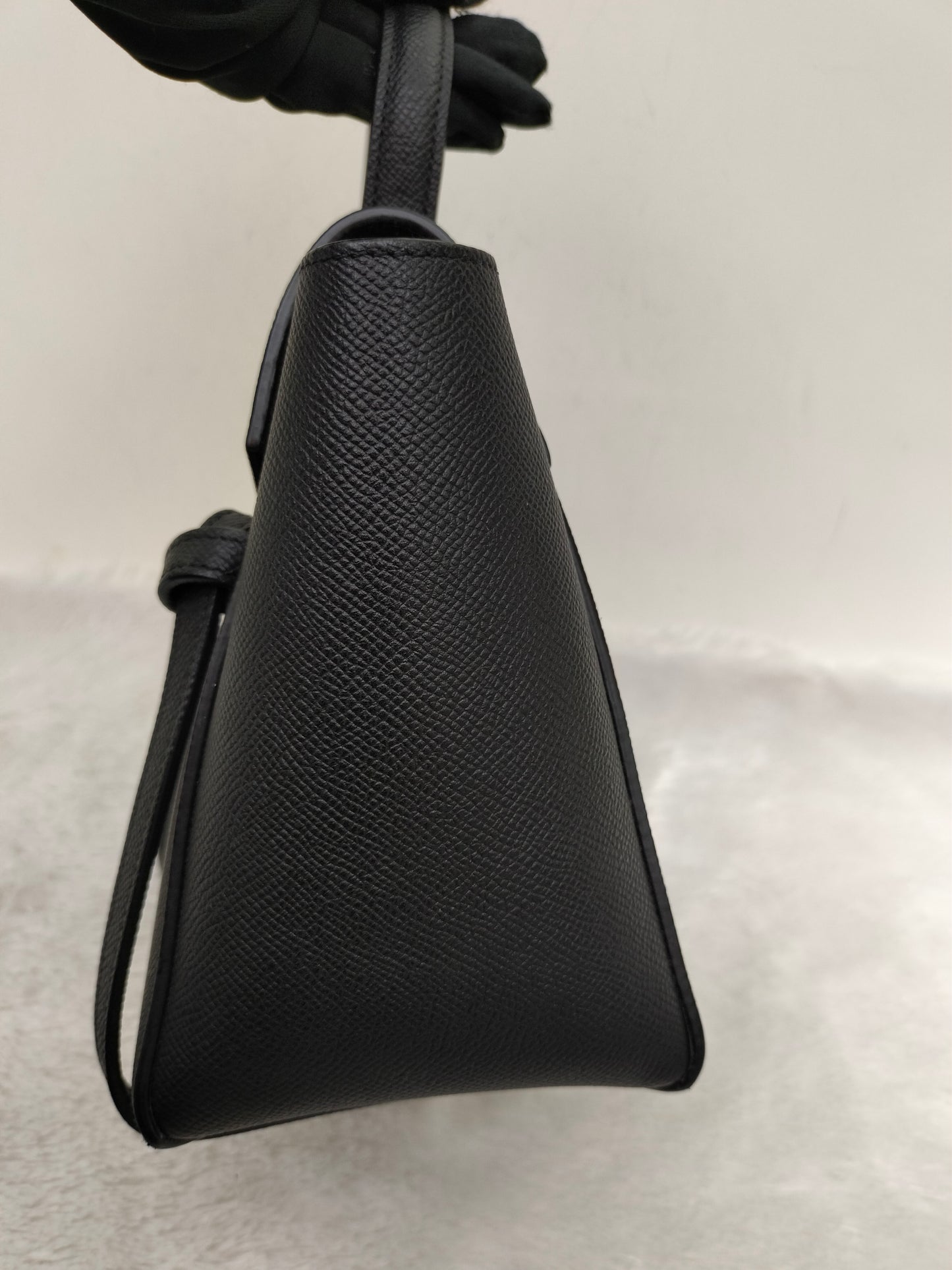 Celine Nano Belt Grained Black GHW 2018