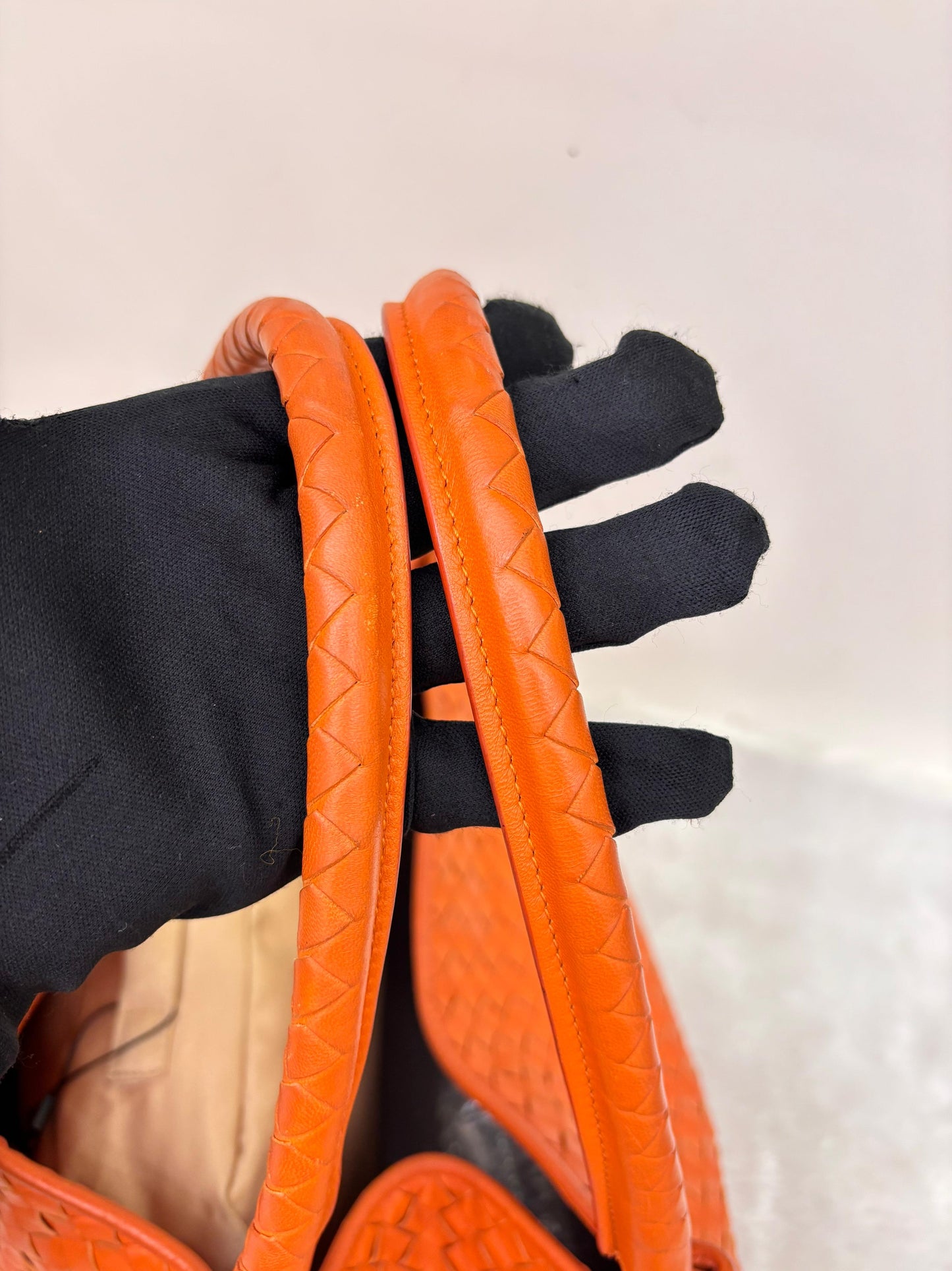 Bottega Veneta Parachute Intrecciato Tote Orange RHW 2011