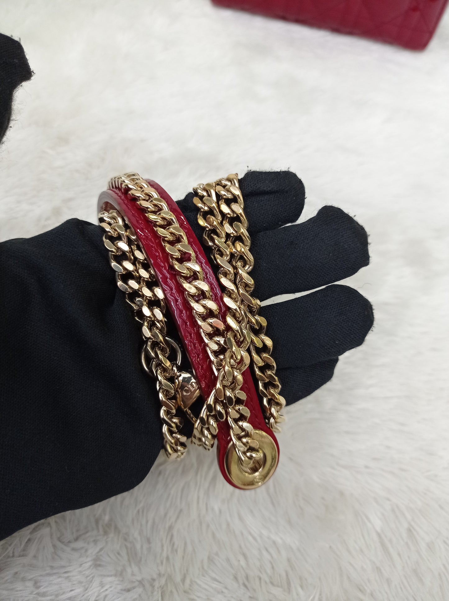 Lady Dior Mini Patent Red GHW 2018