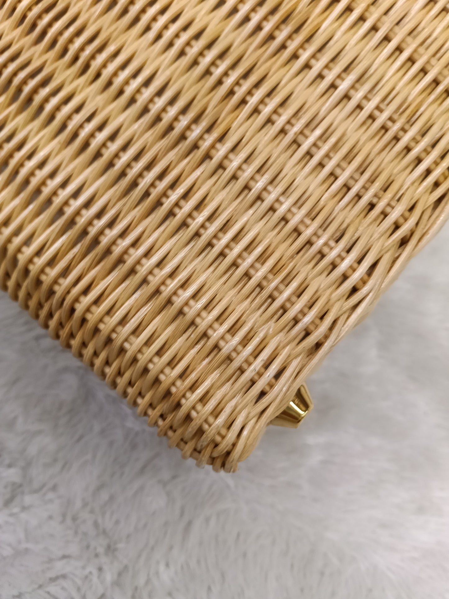Prada Midollino Canapa Naturale Bianco GHW