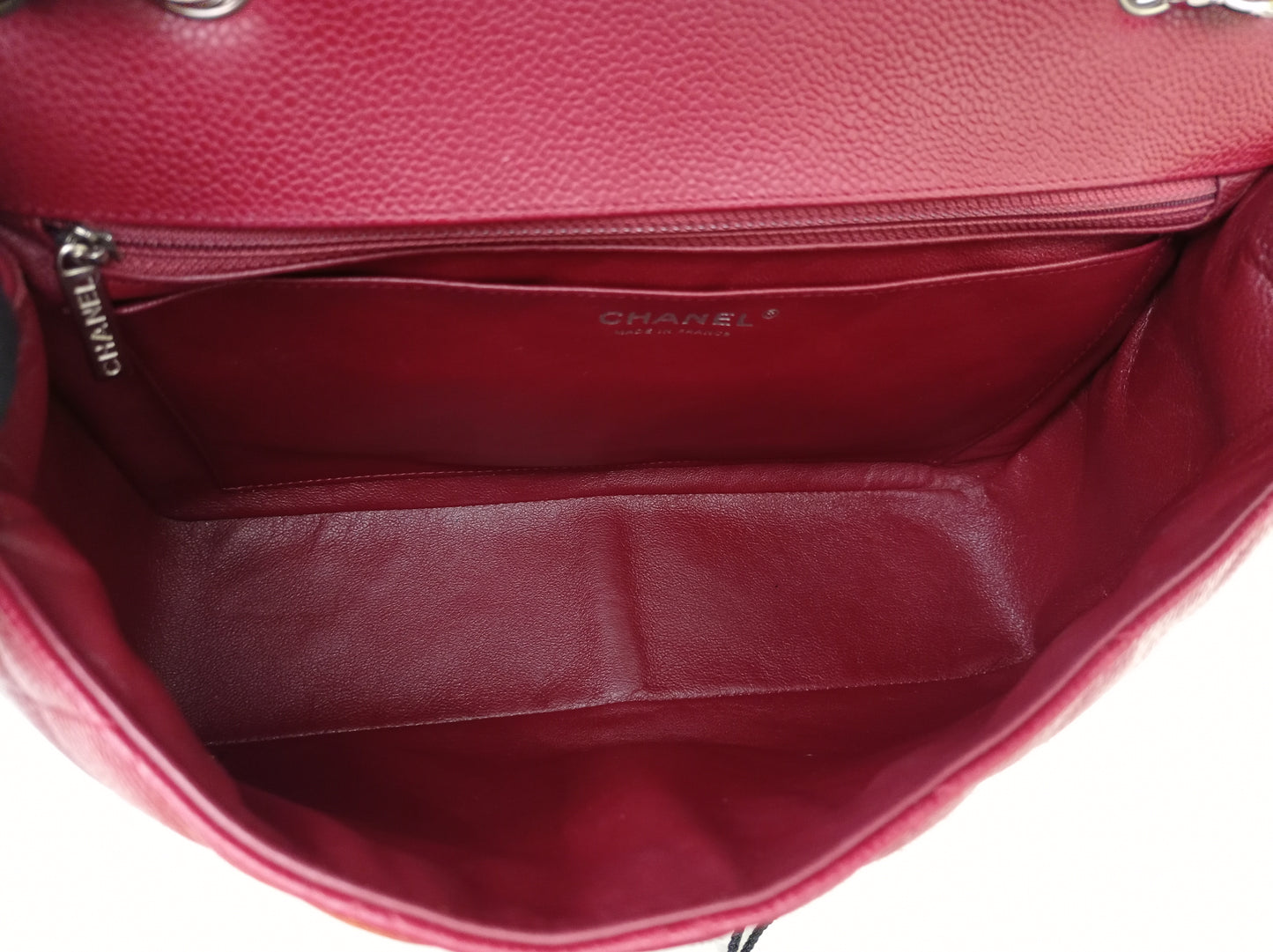 Chanel Jumbo Caviar Red SHW SF #13