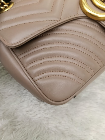 Gucci Marmont Small Nude GHW