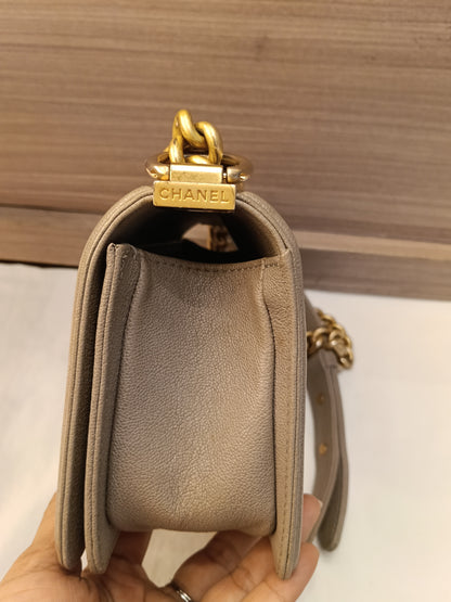 Chanel Boy 20 Caviar Taupe GHW #27