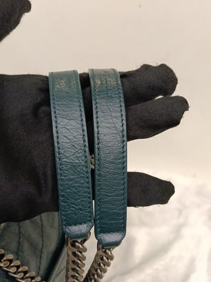 YsL Niki Medium Calfskin Emerald Green RHW 2018