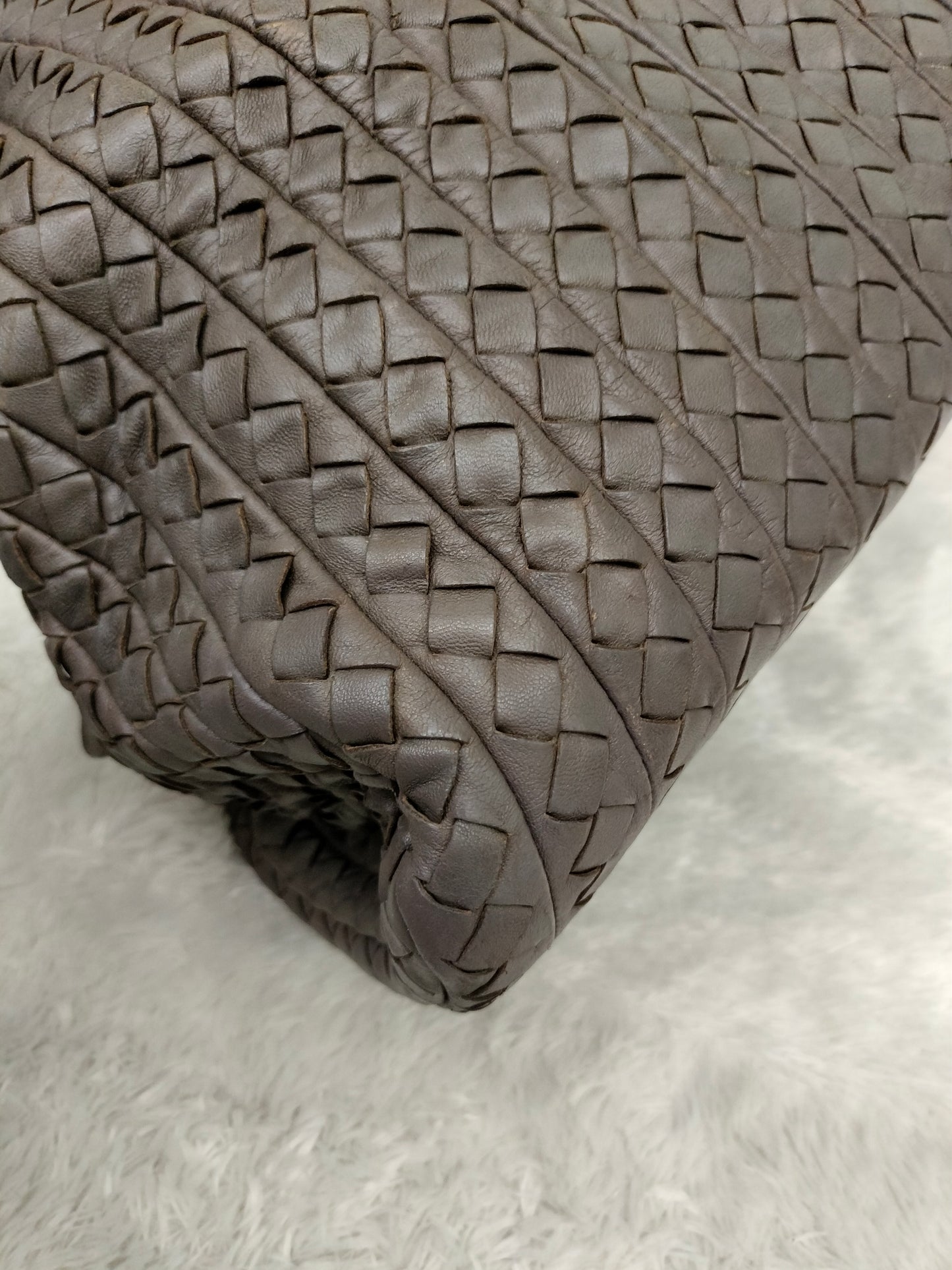 Bottega Veneta Intrecciato Doctor Bag Dark Grey RHW 2009