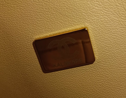 Chanel Small Caviar Beige GHW DF (CHIP)