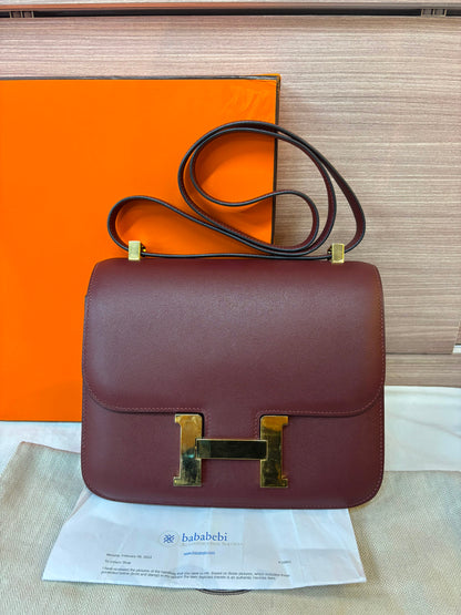 Constance 24 Epsom Bordeaux GHW #Y